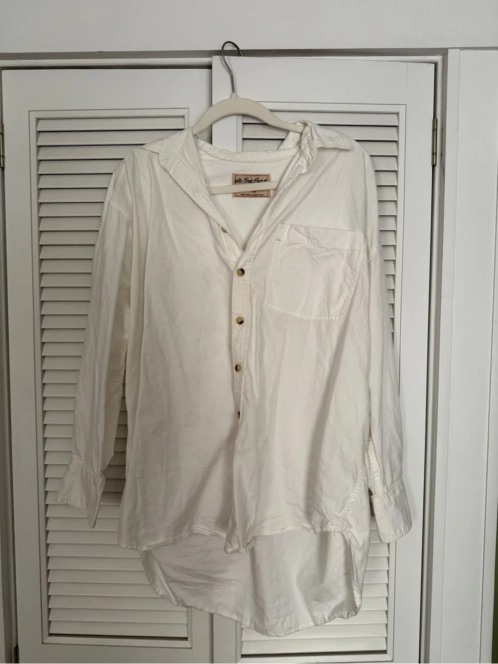 Free People We The Free Freddie Oversized Button Down  Shirt